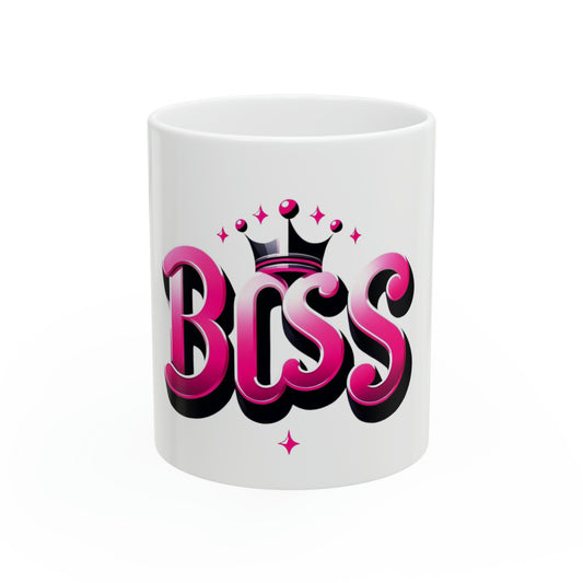 Boss Ceramic Mug, 11oz