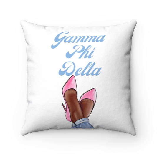 Gamma Phi Delta In Pink Shoes Pillow