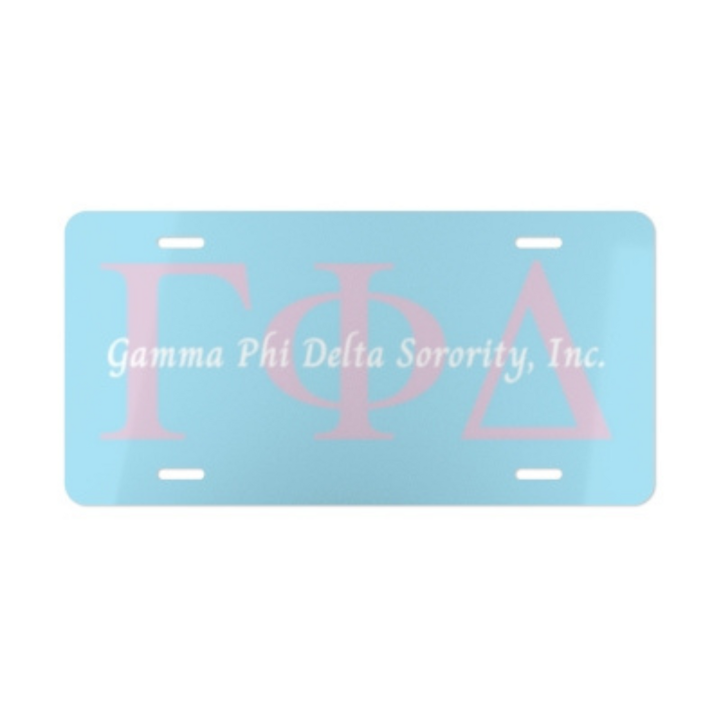 Blue Gamma Phi Delta Sorority, Inc.  Greek Vanity Plate