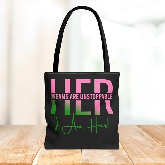 Her Dreams Are Unstoppable Tote Bag