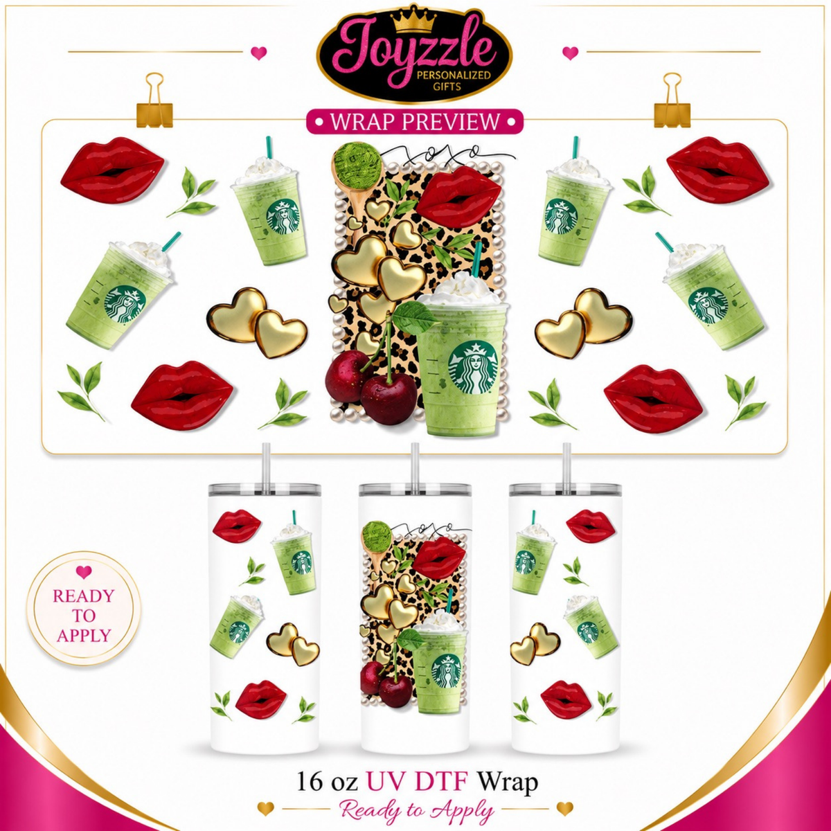 Character & Style | 16 oz UV DTF Wraps