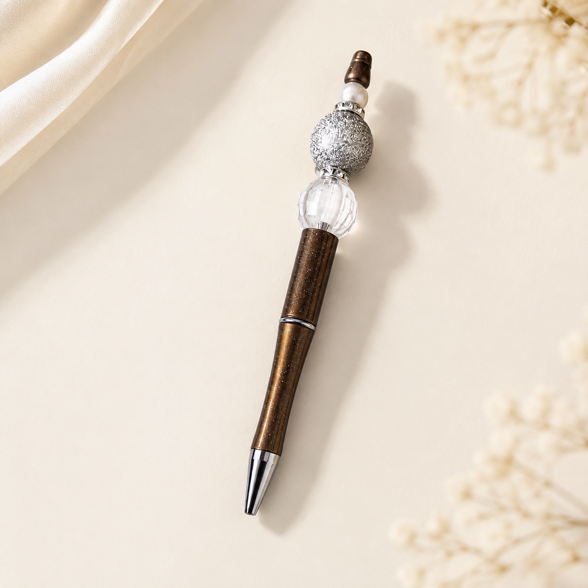 Luxe Crystal Beaded Pen – Choose Your Finish
