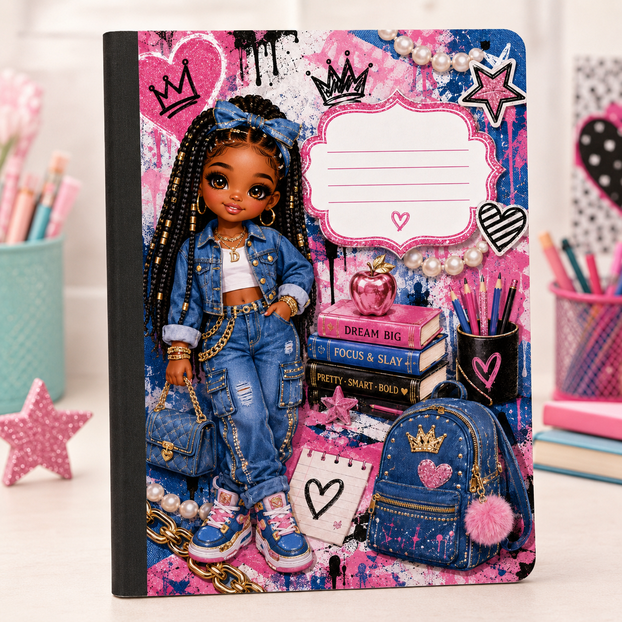 Crowned & Creative Kids Composition Notebook – Choose Your Design