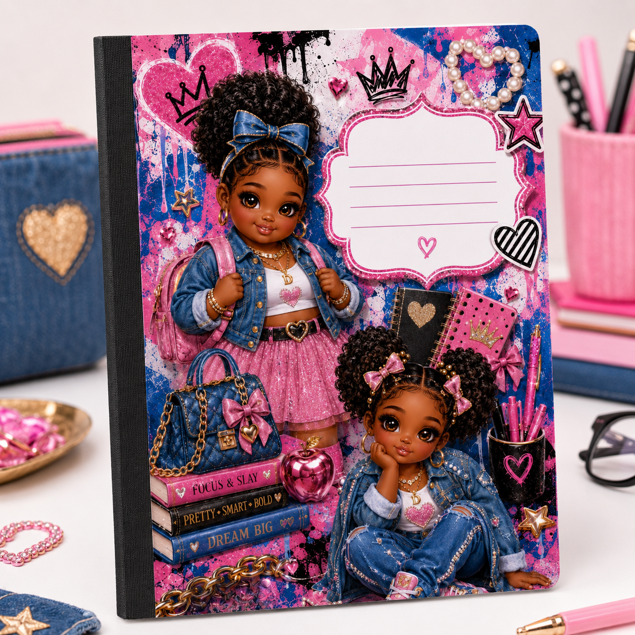 Crowned & Creative Kids Composition Notebook – Choose Your Design