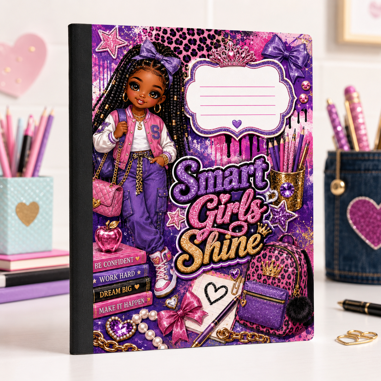 Crowned & Creative Kids Composition Notebook – Choose Your Design
