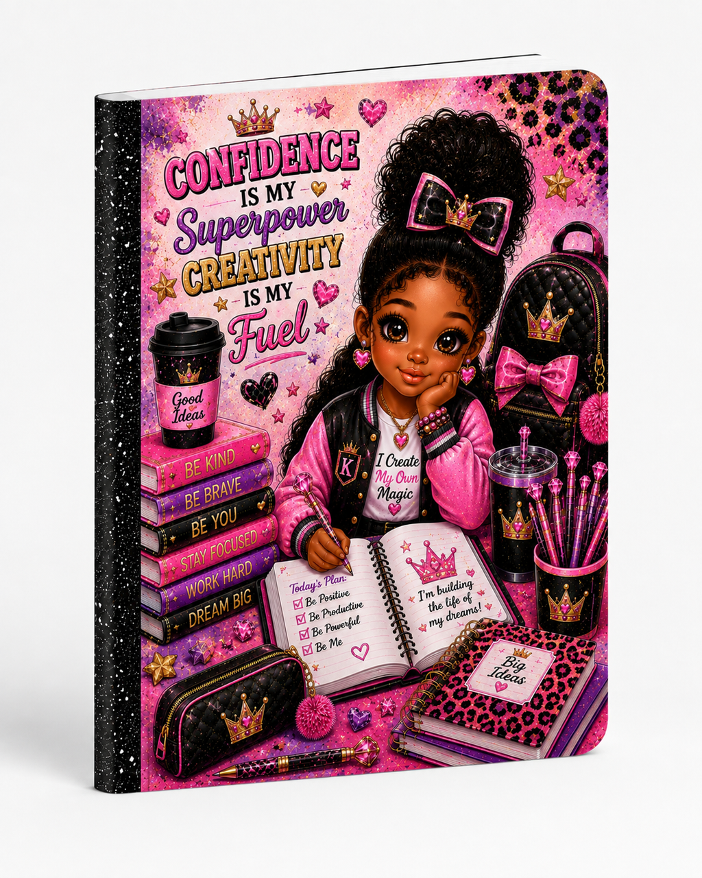 Crowned & Creative Kids Composition Notebook – Choose Your Design