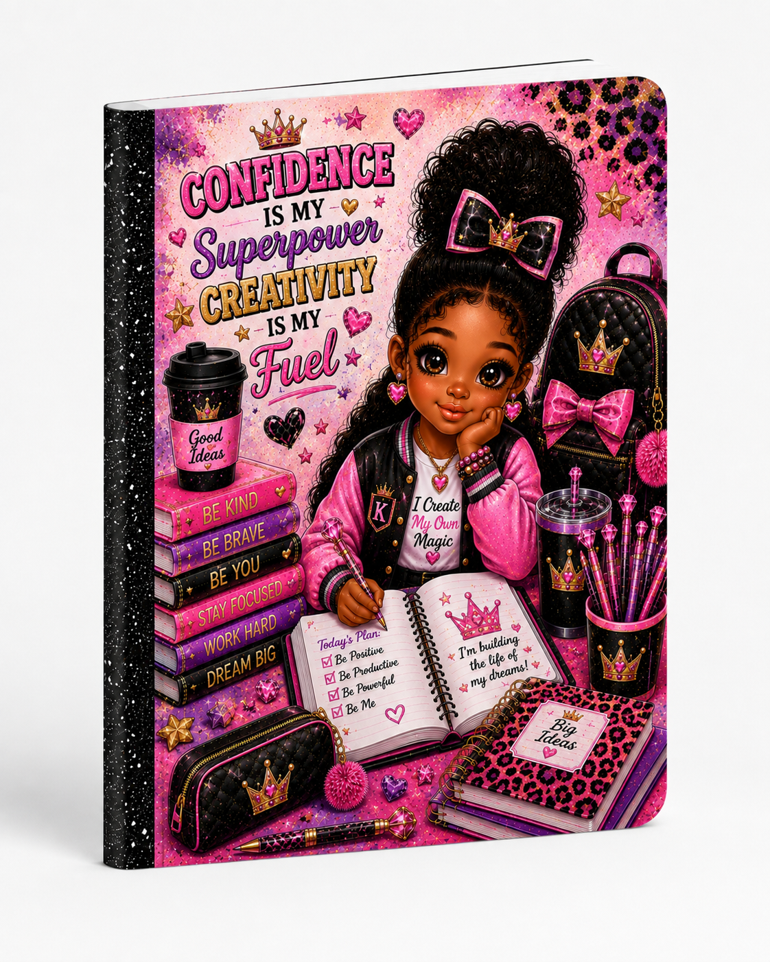 Crowned & Creative Kids Composition Notebook – Choose Your Design