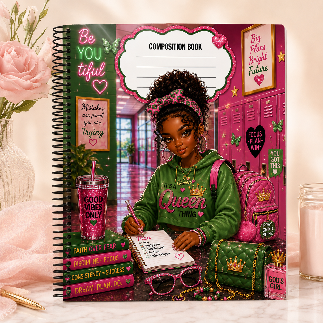 Crowned & Creative Kids Spiral Notebooks – Choose Your Design