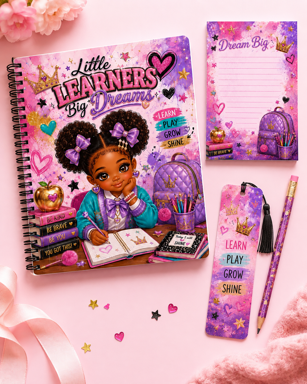 Crowned & Creative Kids Notebook & Notepad Gift Bundle