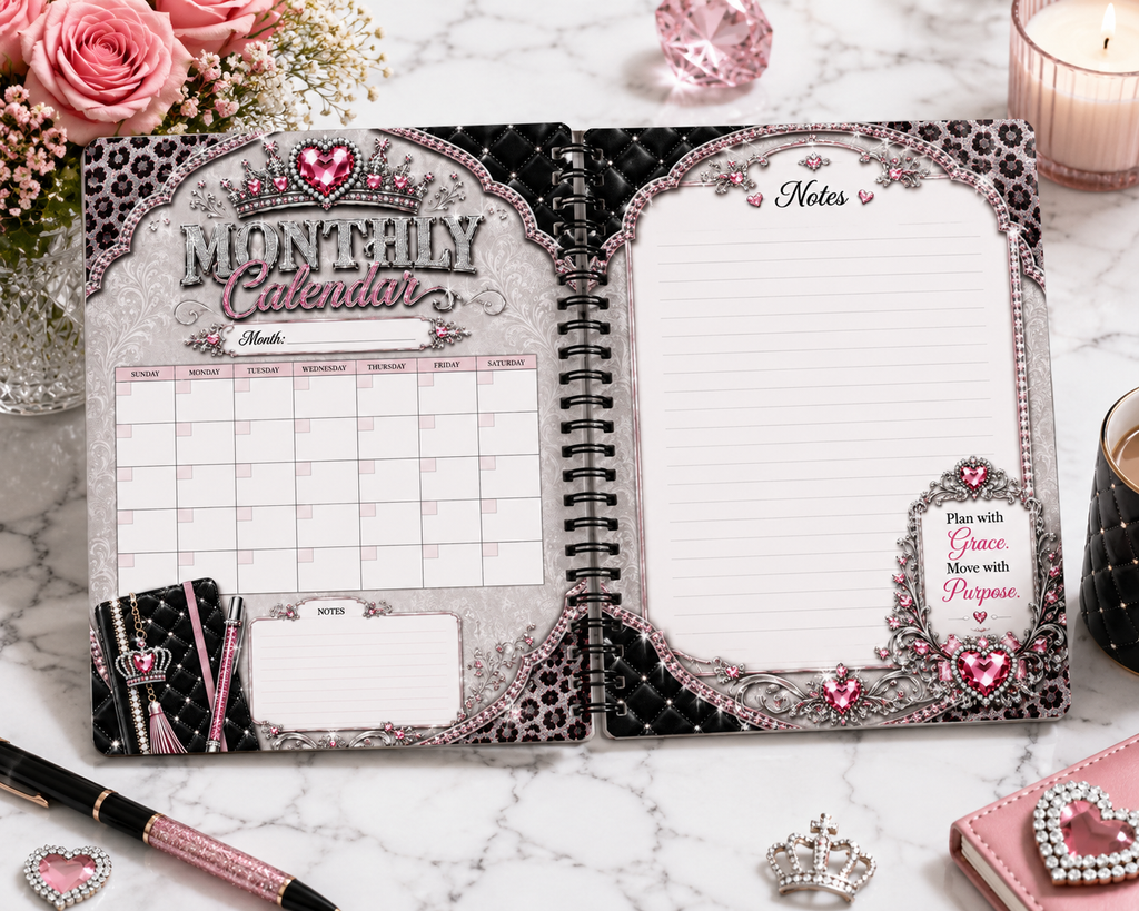 Silver Luxe Planner Set – Choose Your Cover.