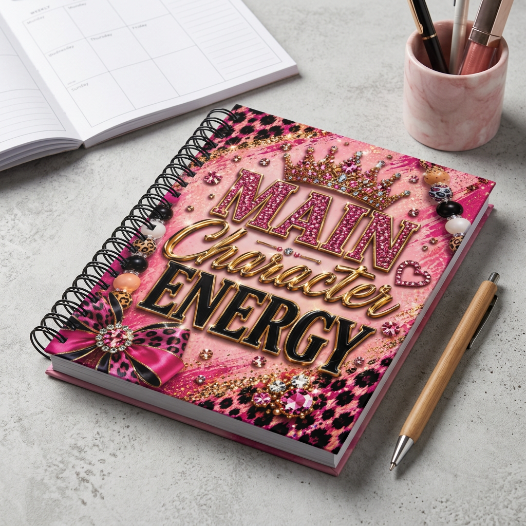 Pink Luxe Leopard Planner  Set – Choose Your Cover