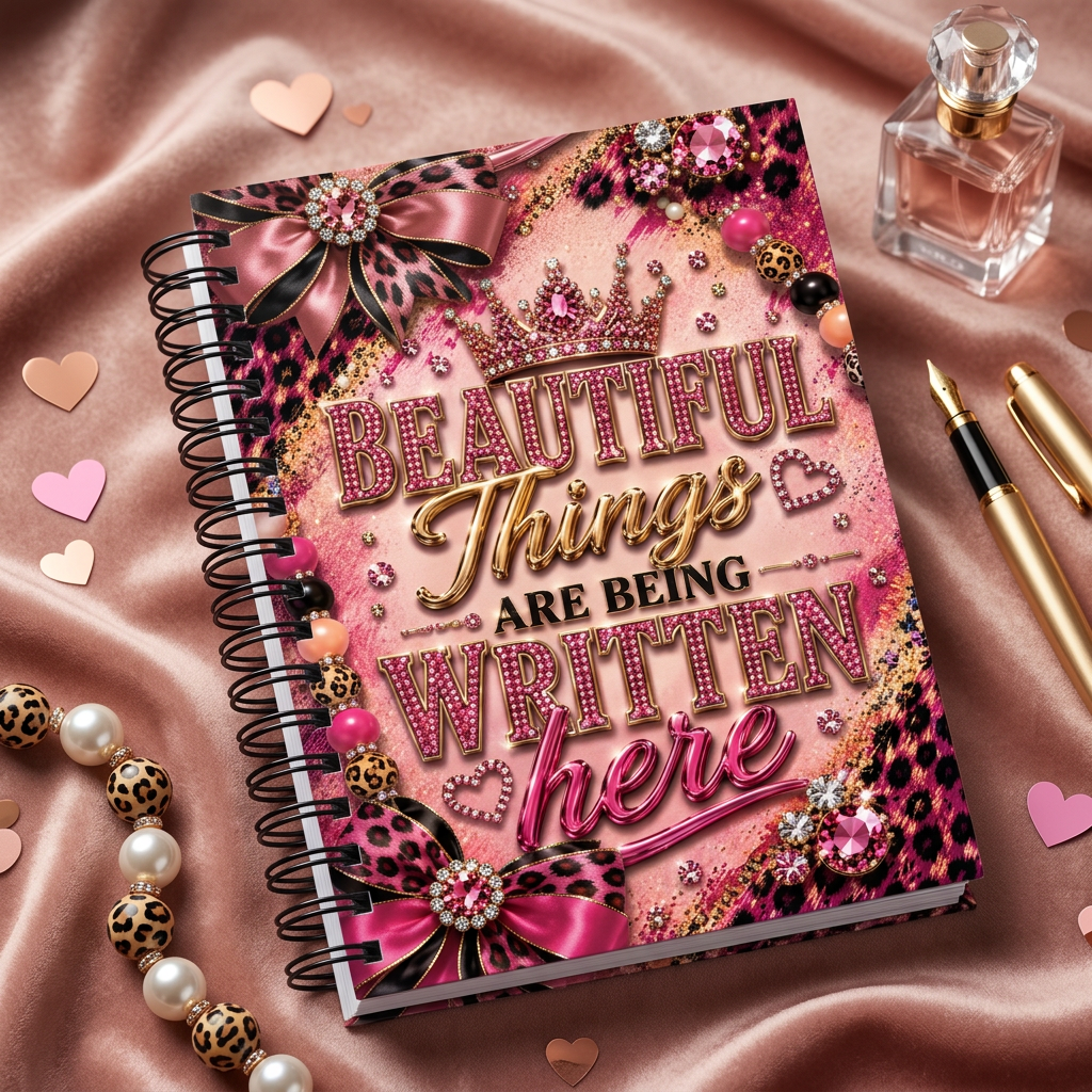 Pink Luxe Leopard Planner  Set – Choose Your Cover