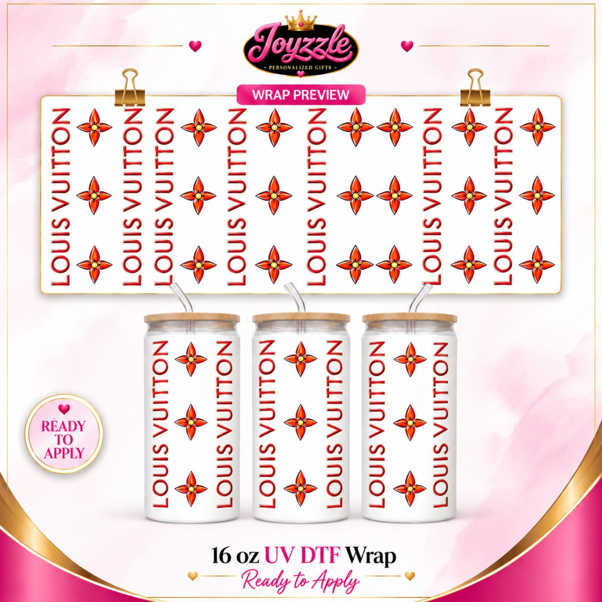 Fashion-Inspired | 16 oz UV DTF Wraps
