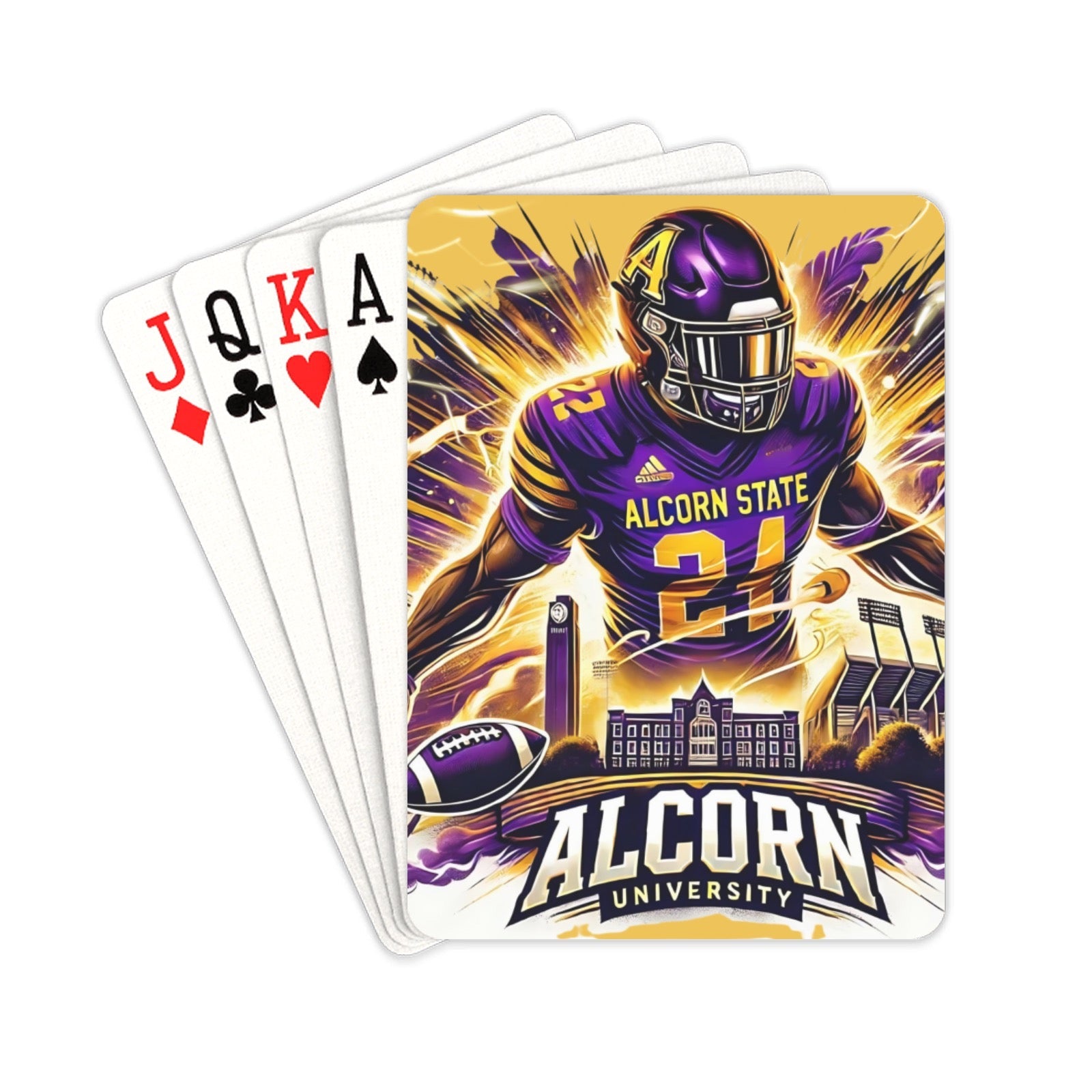 Alcorn State University Playing Cards - Joyzzle Personalized Gifts