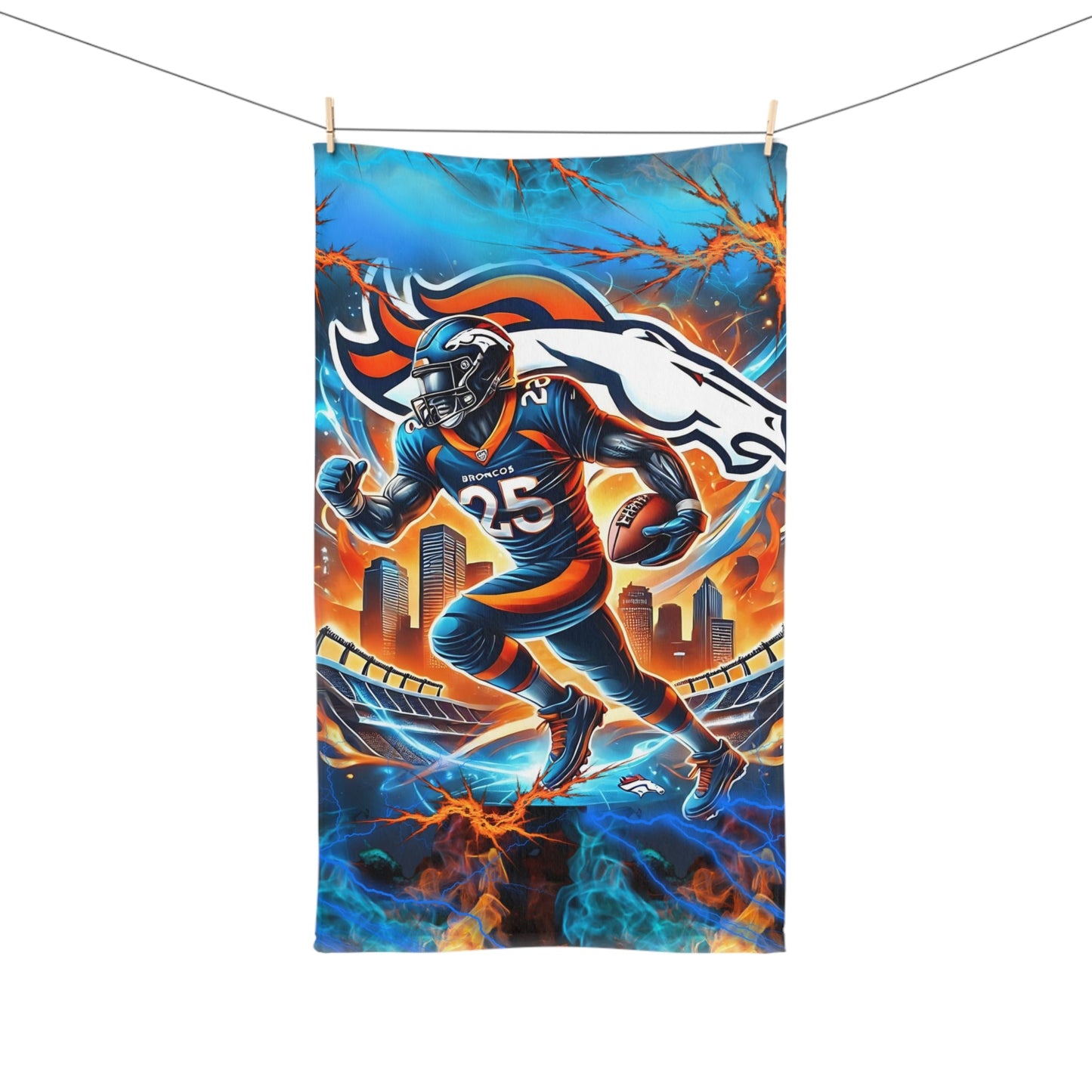 Broncos Hand Towel - Joyzzle Personalized Gifts