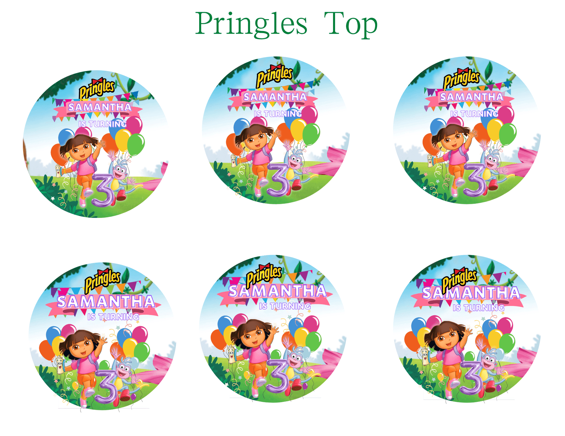 Dora Explorer Inspired Digital Party Favor Bundle - Joyzzle Personalized Gifts