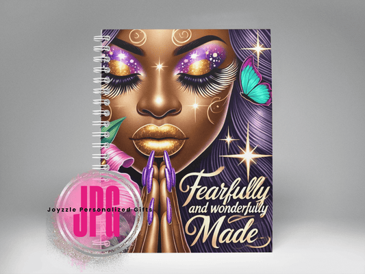 Fearfully & Wonderfully Made Spiral Notebook - Joyzzle Personalized Gifts