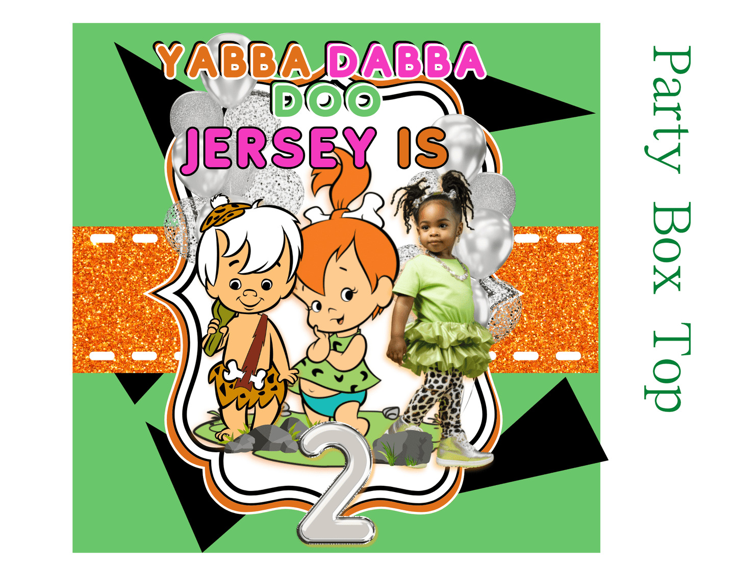 Flintstone Inspired Editable Digital Party Bundle - Joyzzle Personalized Gifts