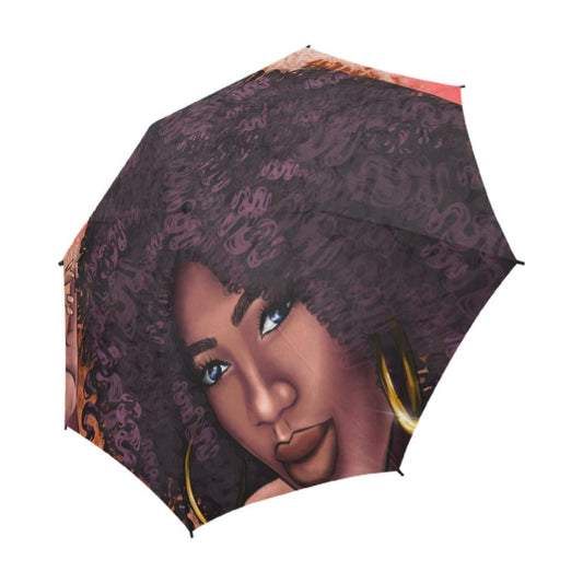 Foxxy Brown Umbrella Semi - Automatic Foldable Umbrella (Model U05) - Joyzzle Personalized Gifts