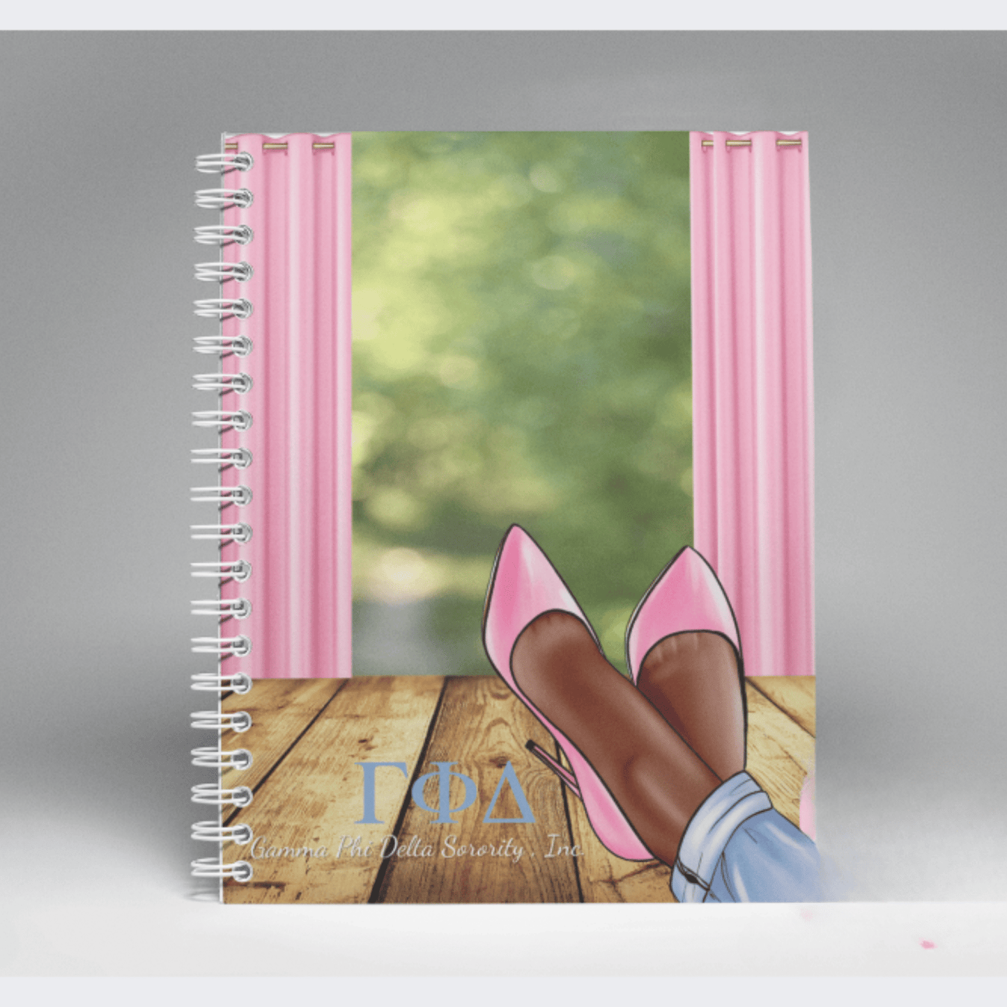 Gamma In Pink Shoes Spiral Notebook - Joyzzle Personalized Gifts