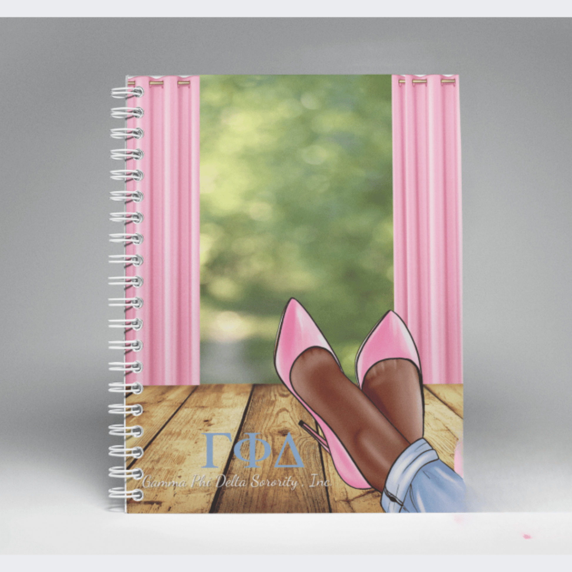 Gamma In Pink Shoes Spiral Notebook - Joyzzle Personalized Gifts