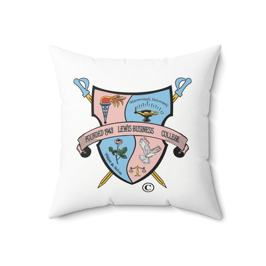 Gamma Phi Delta Shield Polyester Square Pillow - Joyzzle Personalized Gifts