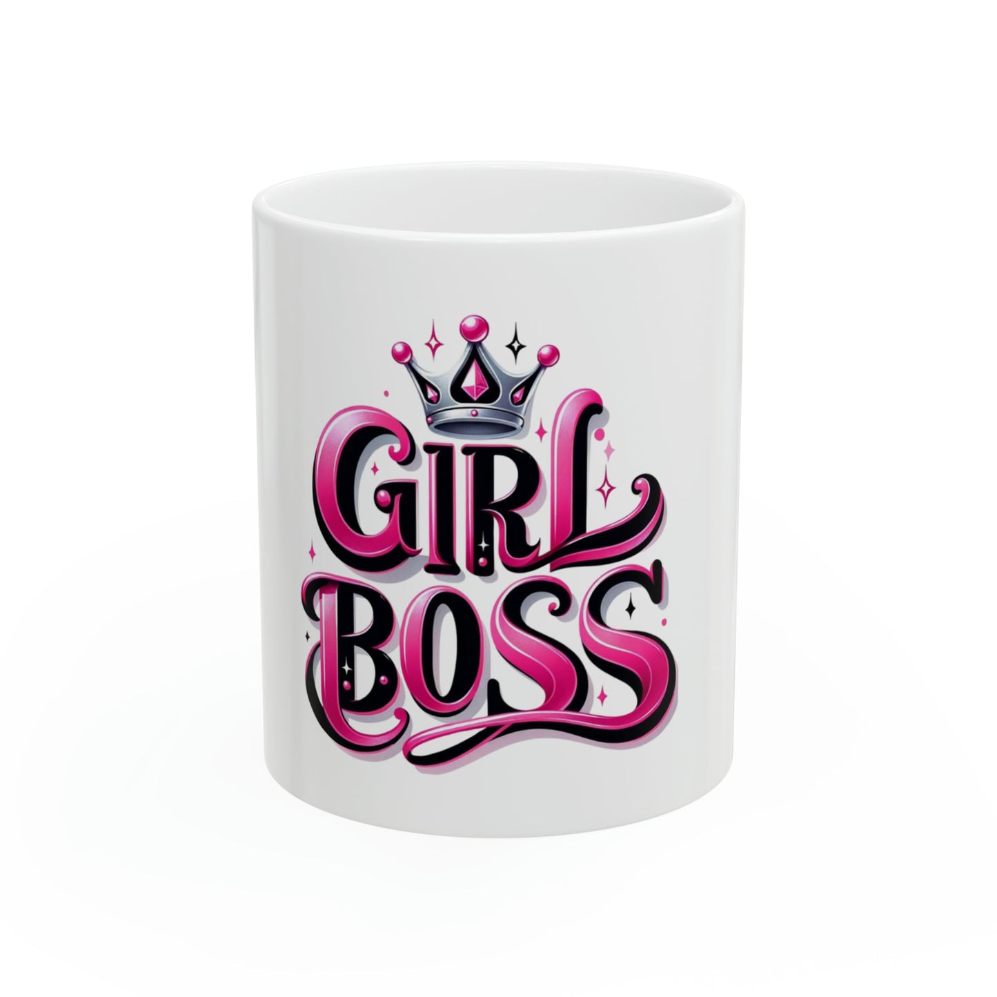 Girl Boss Ceramic Mug, 11oz - Joyzzle Personalized Gifts