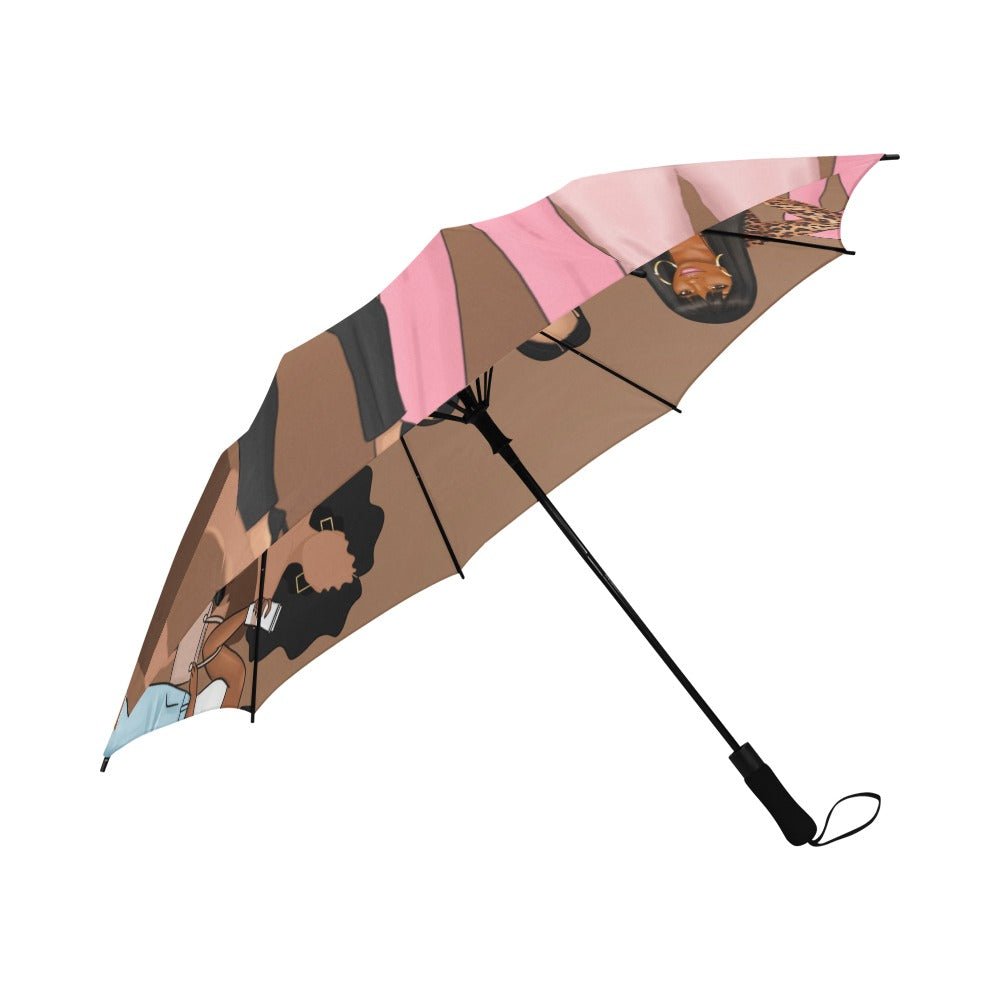 Goal Friends Umbrella Semi - Automatic Foldable Umbrella - Joyzzle Personalized Gifts