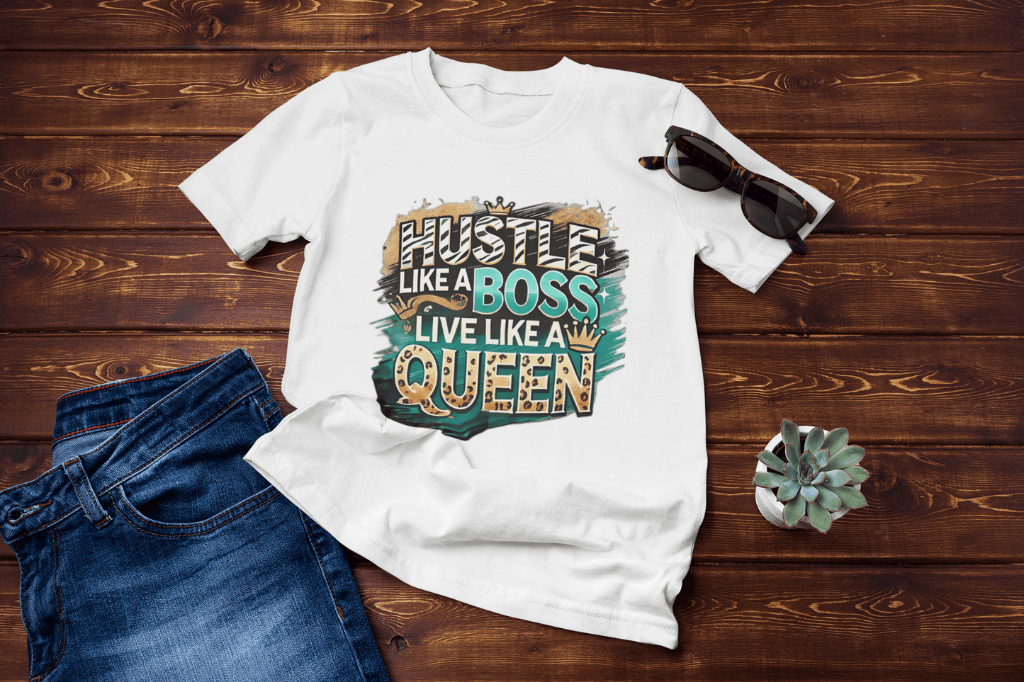 Hustle Like A Boss Live Like A Queen - Joyzzle Personalized Gifts