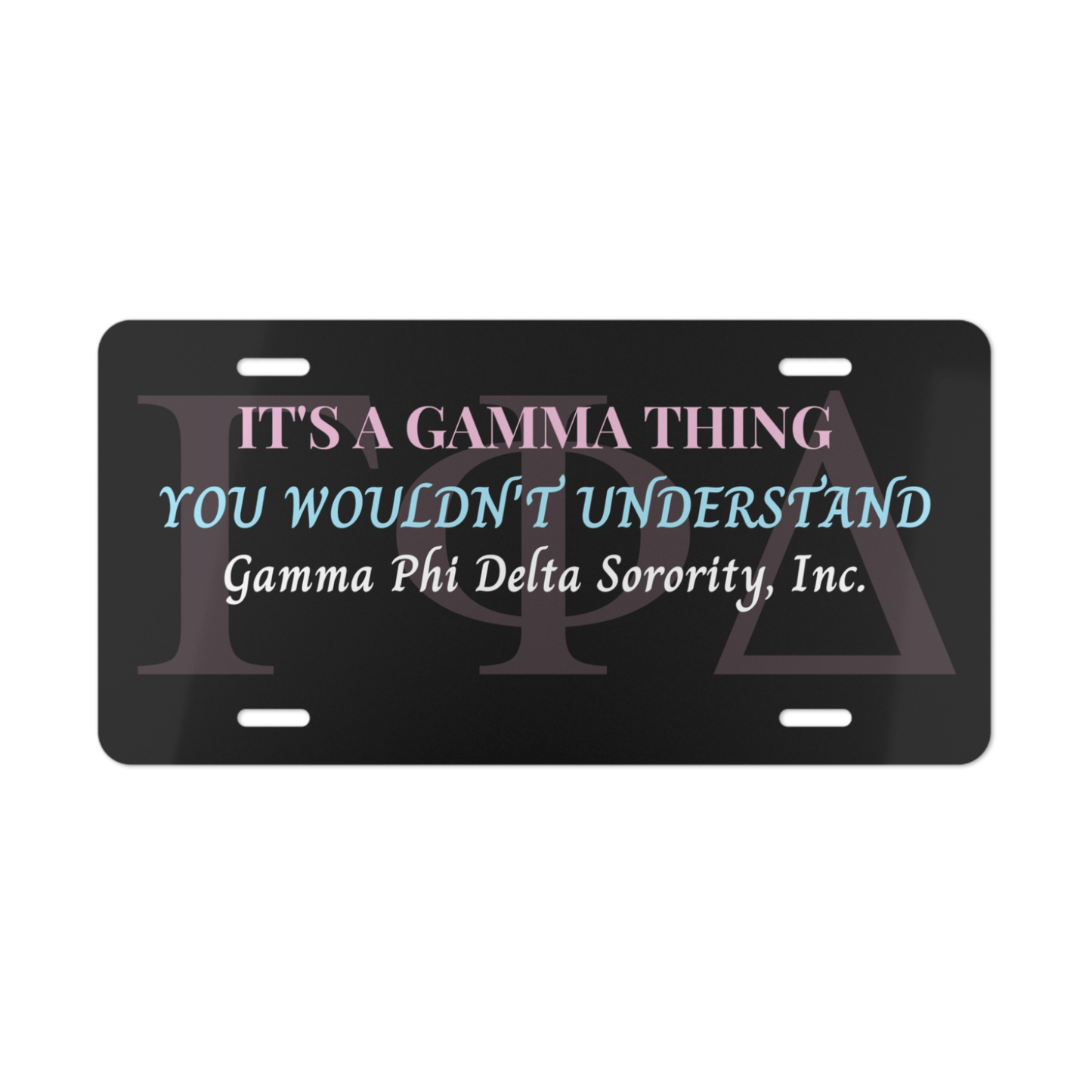 Its A Gamma Thing Vanity Plate - Joyzzle Personalized Gifts