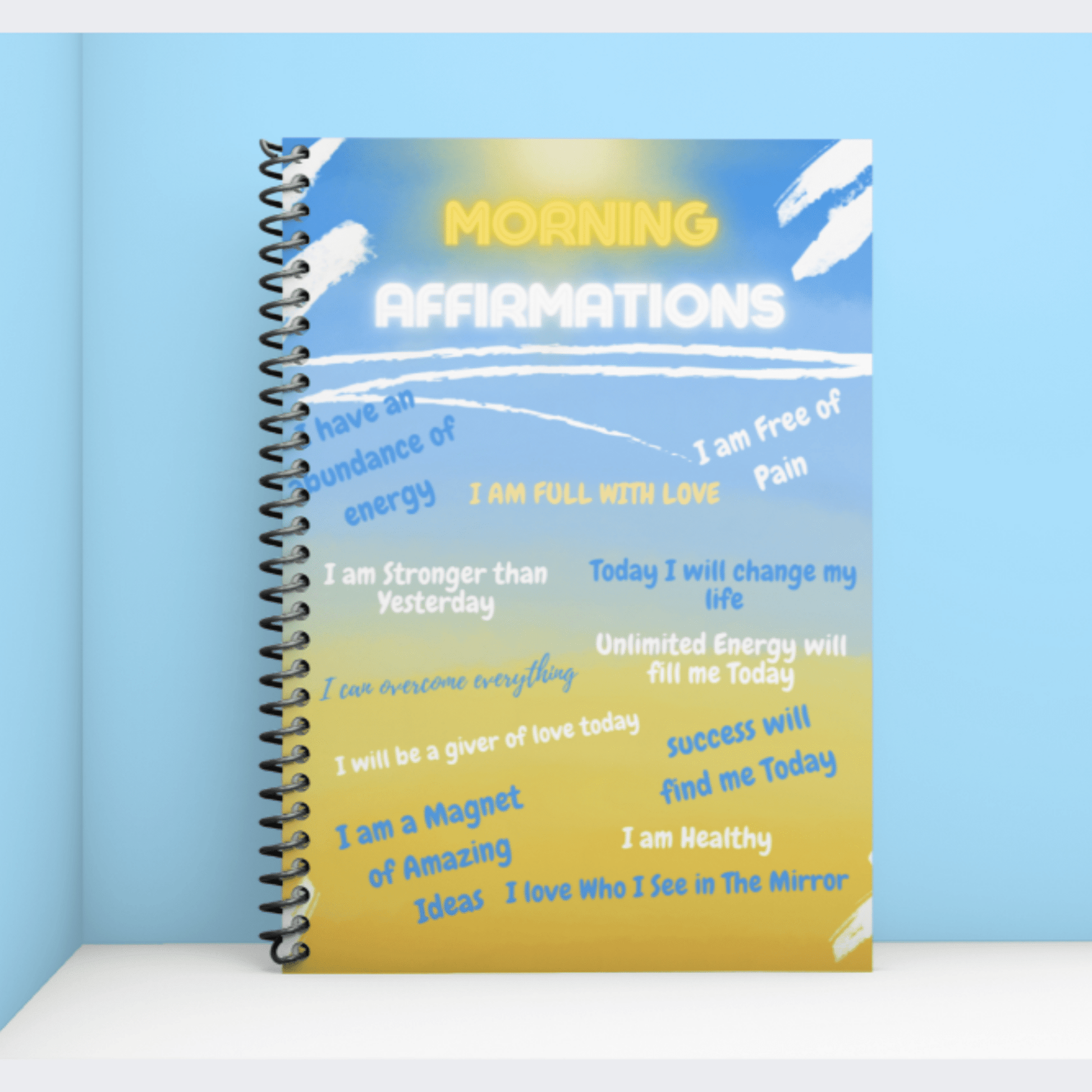 Morning Affirmations Notebook - Joyzzle Personalized Gifts