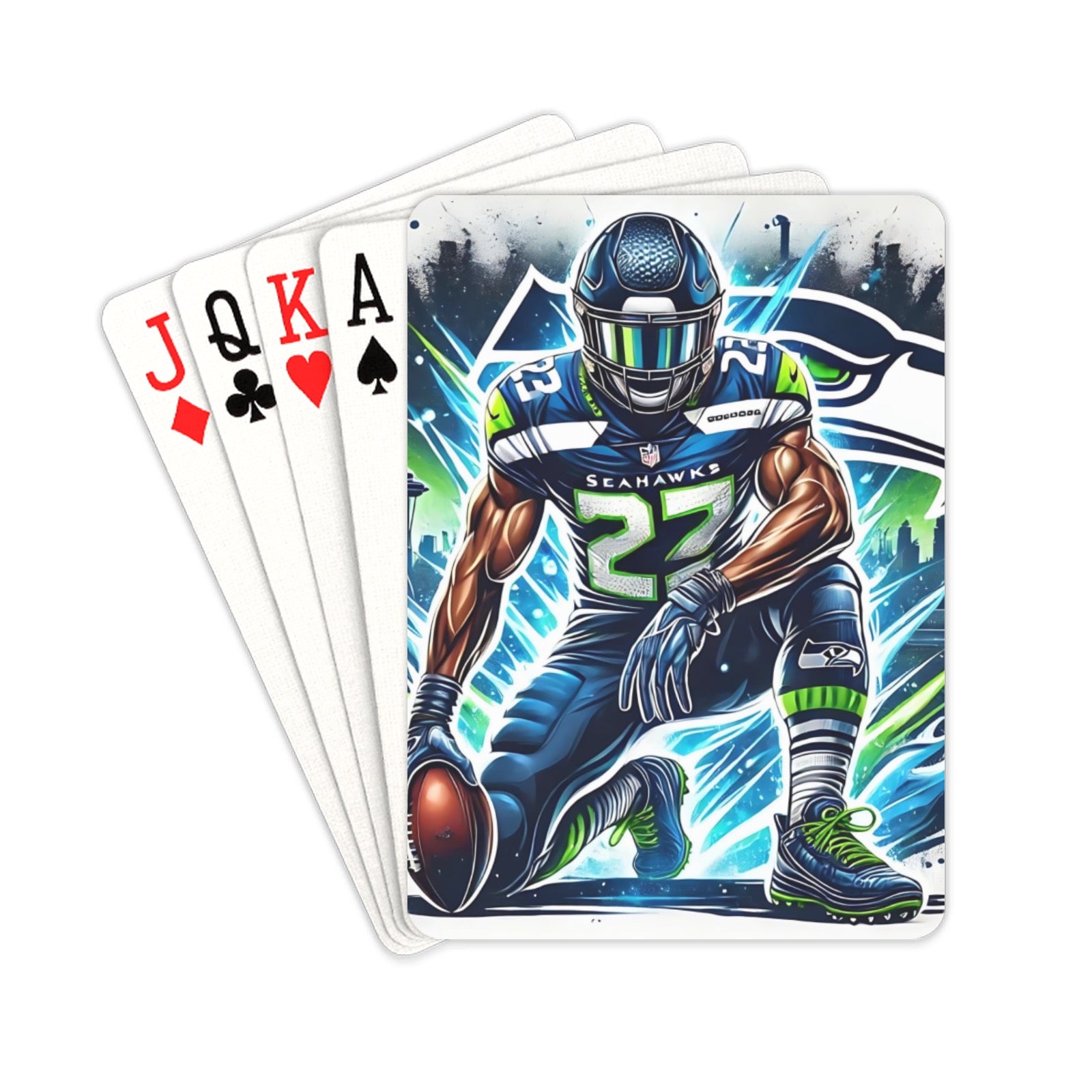 NFL Sports Team Inspired Playing Cards - Joyzzle Personalized Gifts