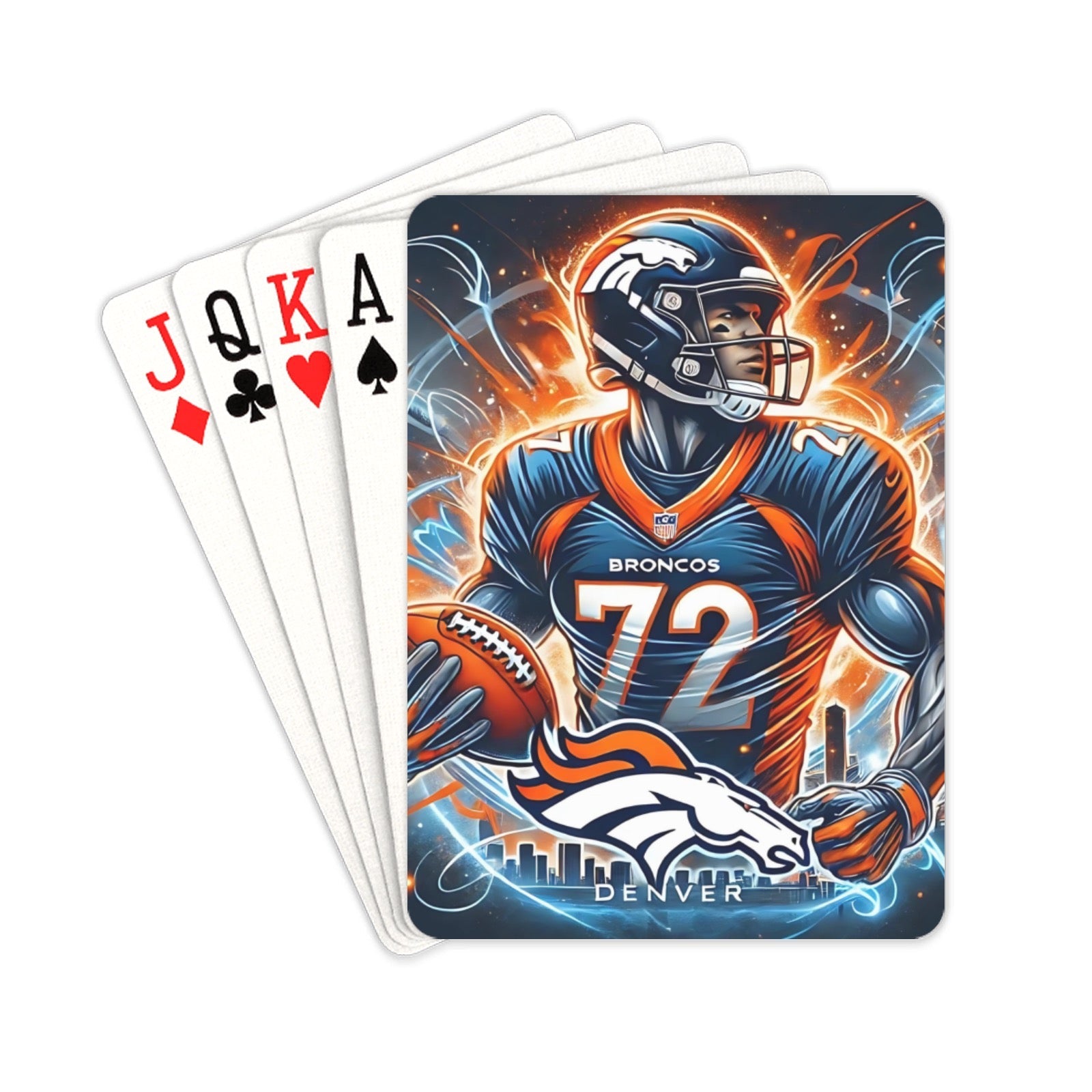 NFL Sports Team Inspired Playing Cards - Joyzzle Personalized Gifts