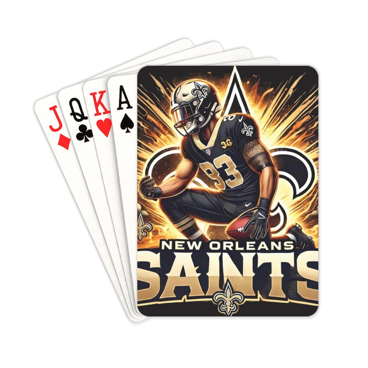 NFL Sports Team Inspired Playing Cards - Joyzzle Personalized Gifts