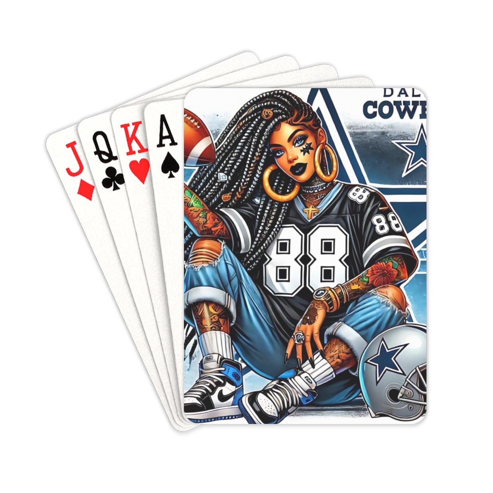 NFL Sports Team Inspired Playing Cards - Joyzzle Personalized Gifts