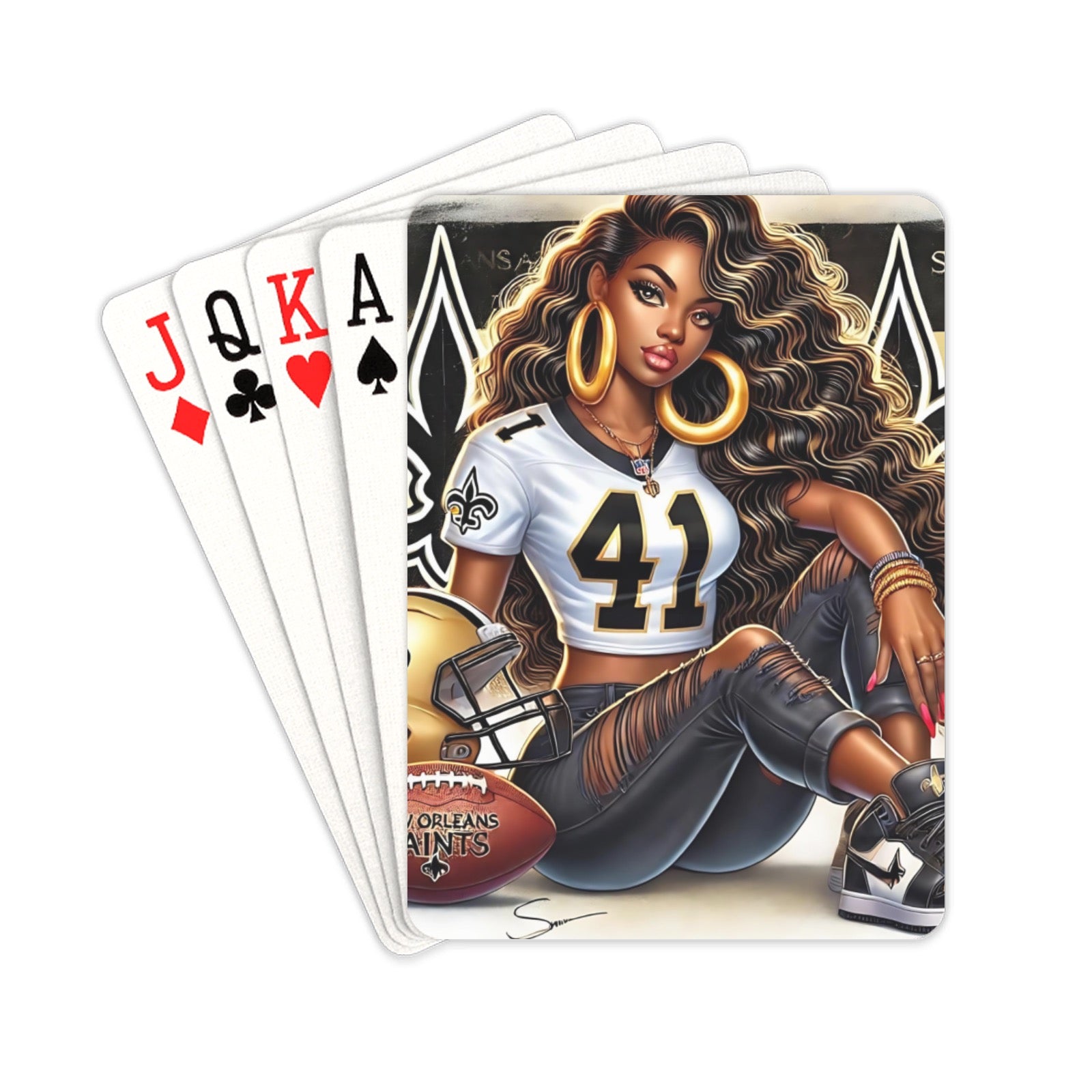 NFL Sports Team Inspired Playing Cards - Joyzzle Personalized Gifts