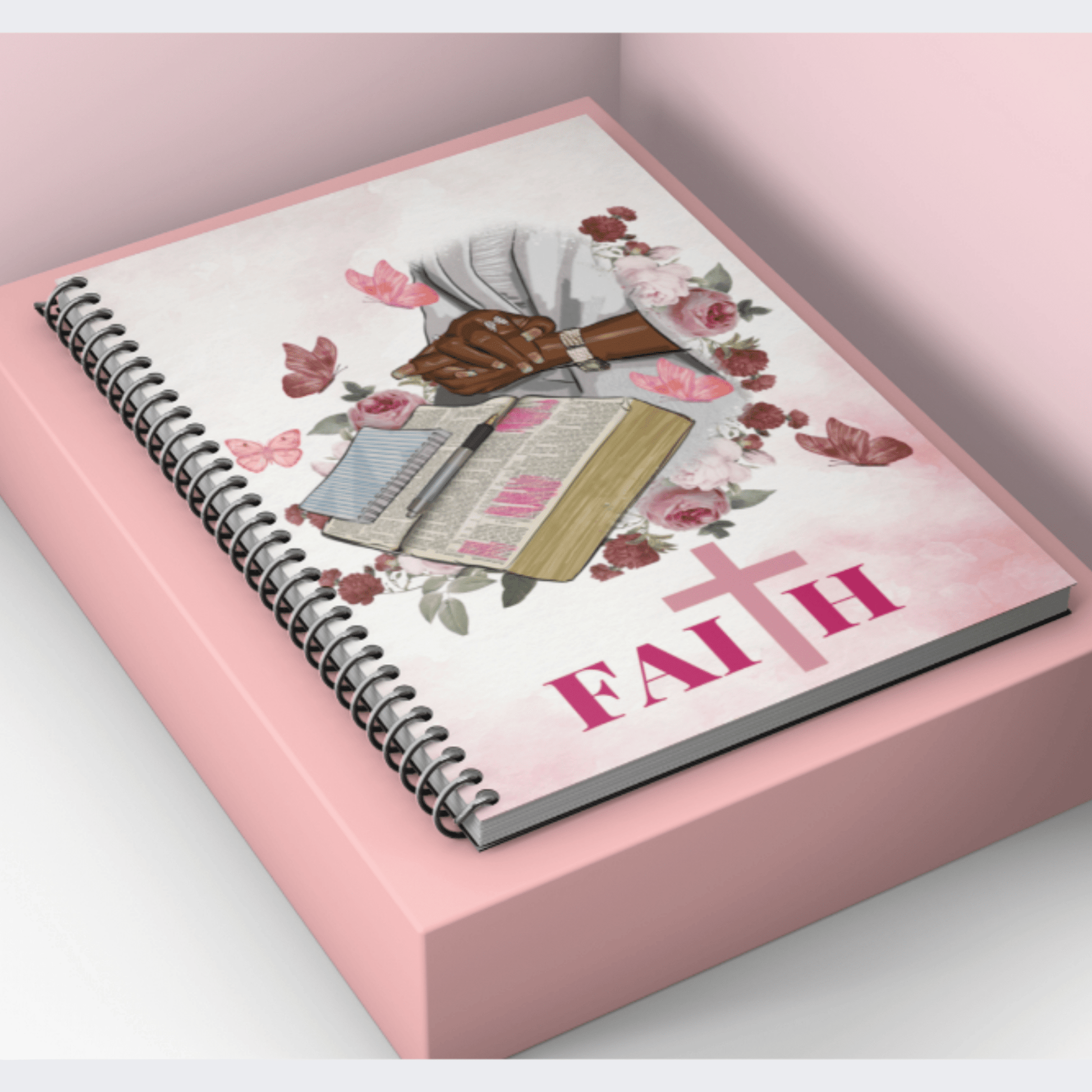 Pray In Faith Spiral Notebook - Joyzzle Personalized Gifts