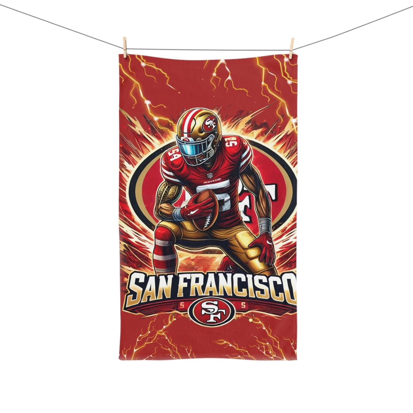 San Francisco 49ERS Hand Towel - Joyzzle Personalized Gifts