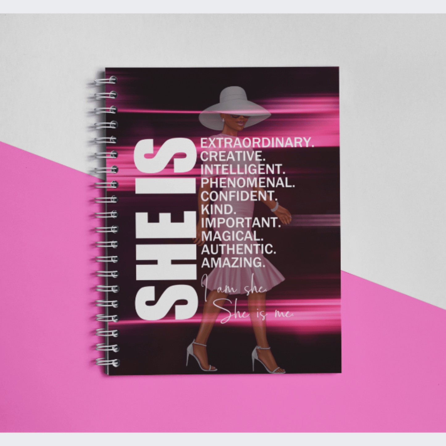 She Is Me Spiral Notebook - Joyzzle Personalized Gifts