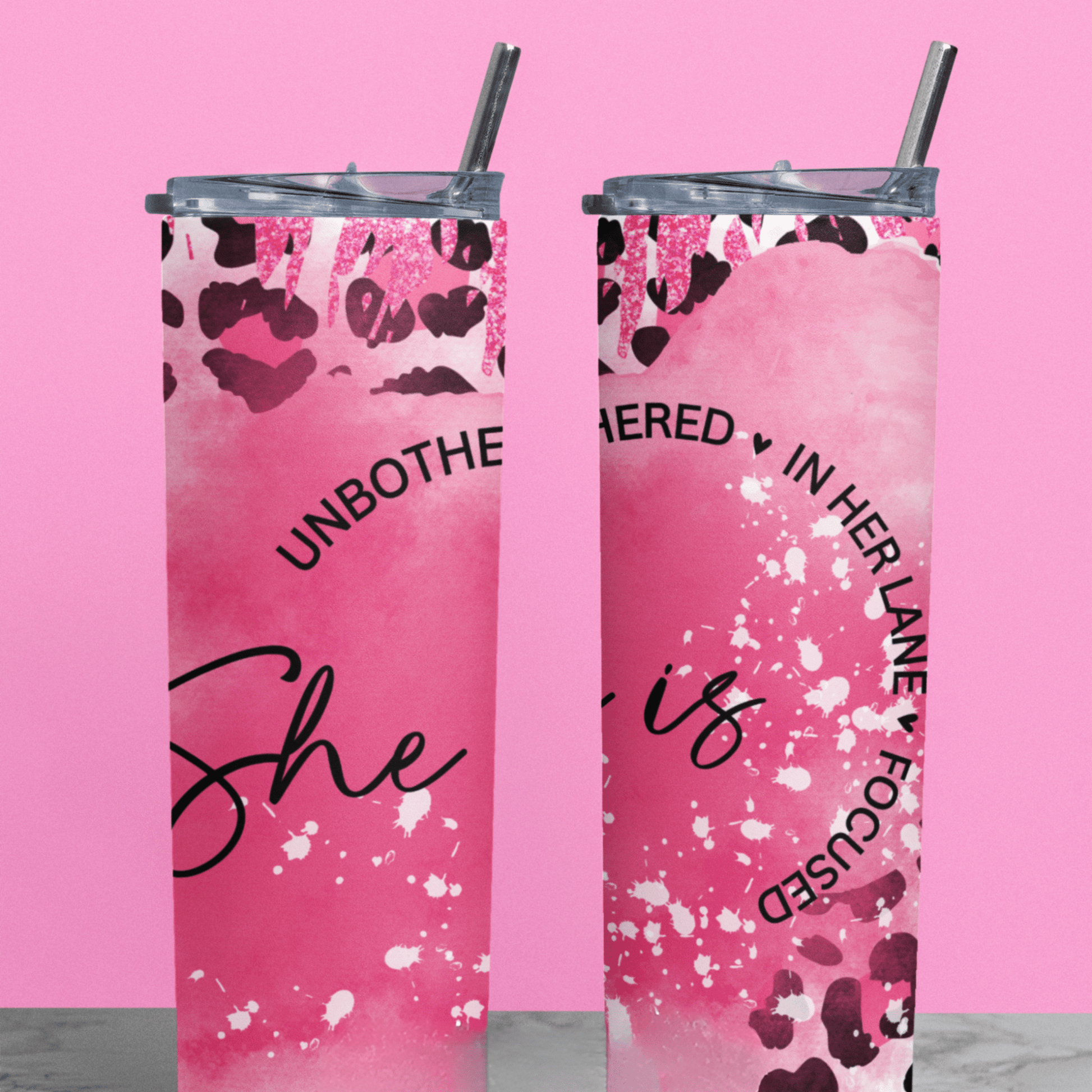 She Is Unbothered Tumbler - Joyzzle Personalized Gifts