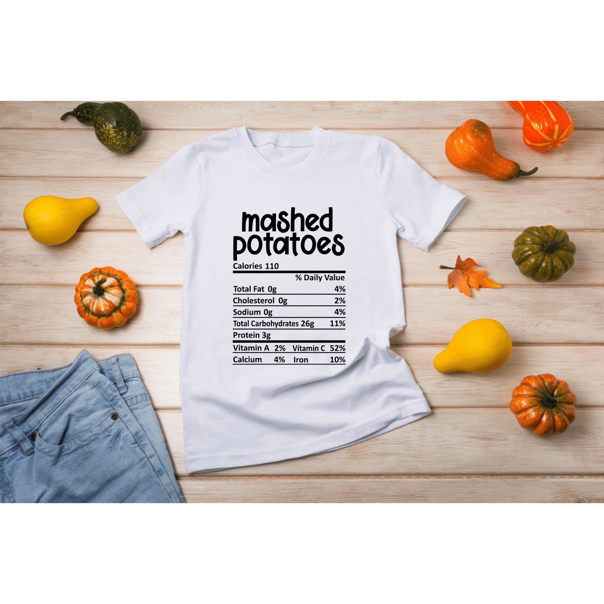 Thanksgiving Nutritional Fact Apparel - Joyzzle Personalized Gifts